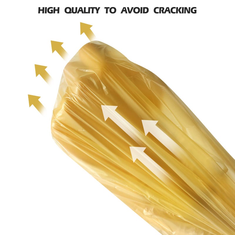 Keweilian 4 Gallon/60pcs Small Garbage Bags,Strong Trash Bags,Small Trash Bags for Office Home Bedroom,Trash can Liner,Golden - Image 4